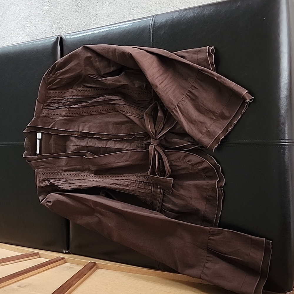 Brown cotton top